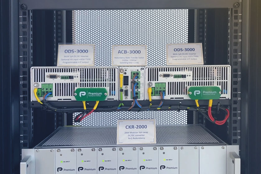 Redundancy connection between ACB-3000 and DC/AC inverters ODS-3000